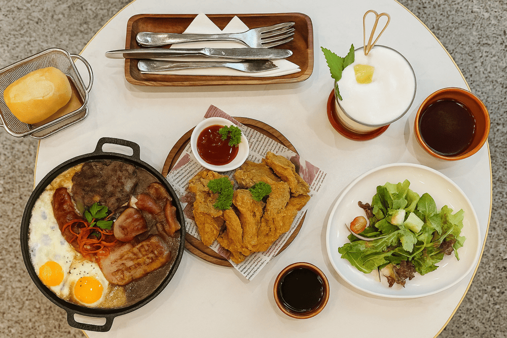 Each high-quality dish at The Maison is served for brunch in true gourmet style